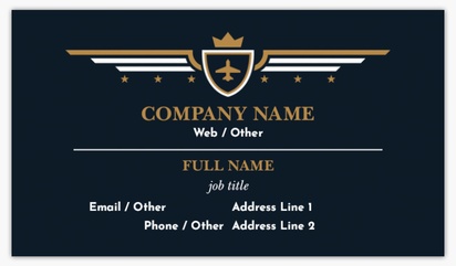 Design Preview for Design Gallery: Airlines Matte Visiting Cards, Standard (89 x 51 mm)