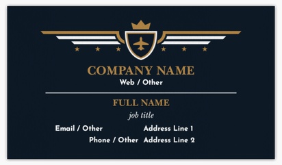 Design Preview for Design Gallery: Airlines Non-Tearable Visiting Cards