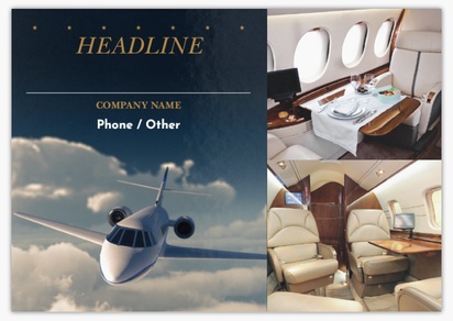 Design Preview for Design Gallery: Airlines Flyers & Leaflets,  No Fold/Flyer A5 (148 x 210 mm)