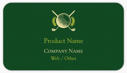 Design Preview for Design Gallery: Sports Specific Product Labels on Sheets, Rounded Rectangle 8.7 x 4.9 cm