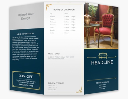Design Preview for Design Gallery: Antiques Custom Brochures, 8.5" x 11" Tri-fold