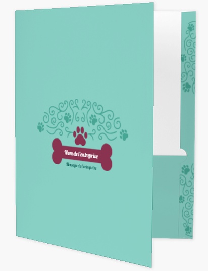 Aperçu du graphisme pour Galerie de modèles : chemises porte-documents pour animaux et soins vétérinaires, A4