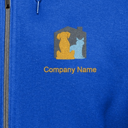 Design Preview for Design Gallery: Animals & Pet Care Hoodies, Navy Blue