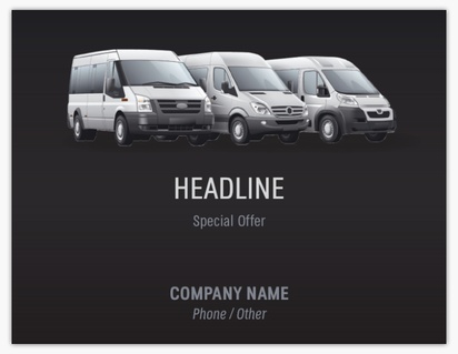 A delivery van van black gray design for Modern & Simple
