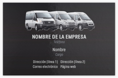 Vista previa del diseño de Galería de diseños de tarjetas de visita extragruesas para alquiler de autocares y microbuses, Standard (85 x 55 mm)