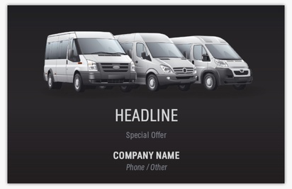 A van rental delivery van black white design for Modern & Simple