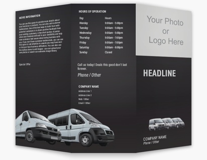 A photo van black gray design for Modern & Simple with 1 uploads