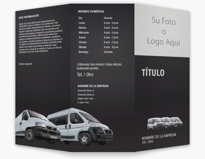 Un foto furgoneta diseño negro gris para Moderno y sencillo con 1 imágenes