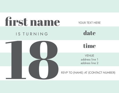 Design Preview for Design Gallery: Modern & Simple Invitations and Announcements, Flat 10.7 x 13.9 cm