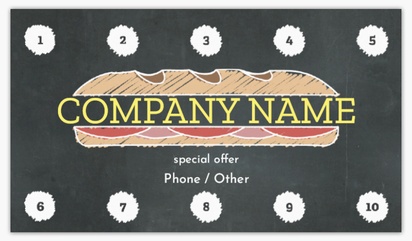 A backtobusiness21 card gray cream design for Loyalty Cards
