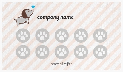 Design Preview for Design Gallery: Pet Supply Stores Natural Textured Business Cards