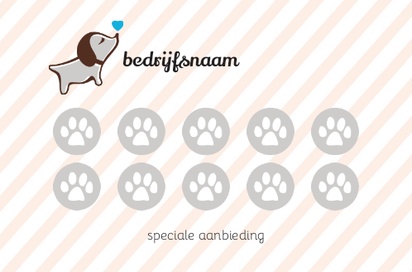 Voorvertoning ontwerp voor Ontwerpgalerij: Alles voor je huisdier Visitekaartjes van natuurpapier