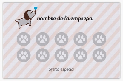 Vista previa del diseño de Galería de diseños de tarjetas con acabado lino para animales y mascotas
