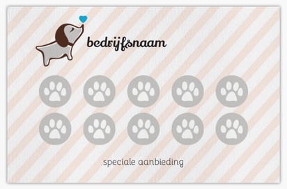 Voorvertoning ontwerp voor Ontwerpgalerij: Alles voor je huisdier Visitekaartjes natuurpapier