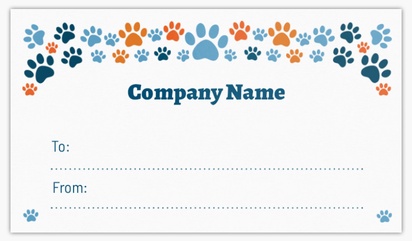 A dog paw print blue design for Animals