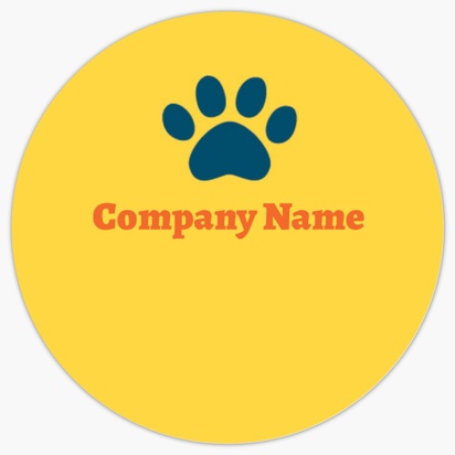 Design Preview for Design Gallery: Animals & Pet Care Product Labels, 3.8 x 3.8 cm Circle