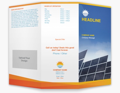 A solar power eco friendly blue orange design for Modern & Simple with 1 uploads