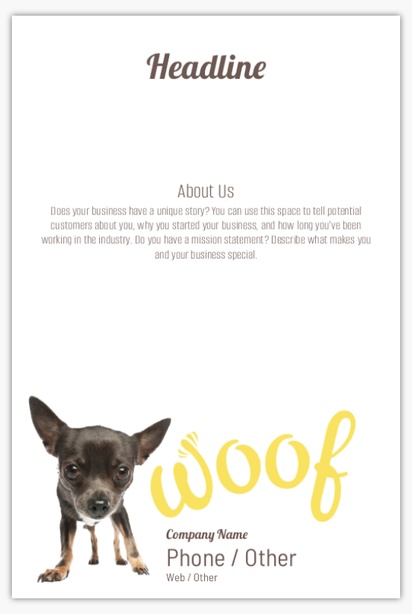 A wag dog gray yellow design for Animals & Pet Care