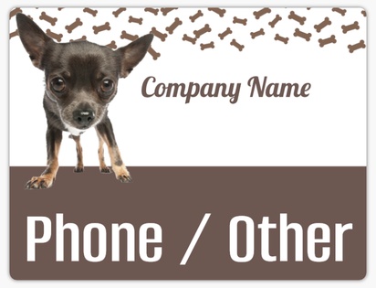 Design Preview for Pet Training Car Magnets Templates, 8.7" x 11.5"