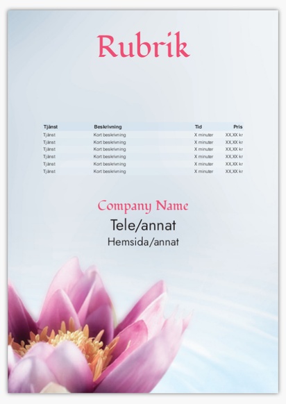 Förhandsgranskning av design för Designgalleri: Massage & friskvård Kapaskivor, A2 (420 x 594mm)