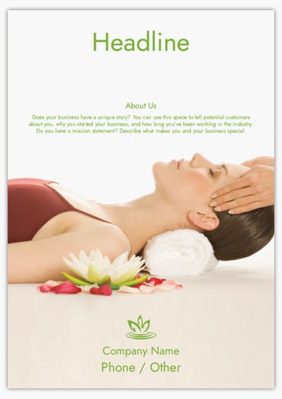 Design Preview for Design Gallery: Beauty & Spa Foam Boards, A2 (420 x 594 mm)