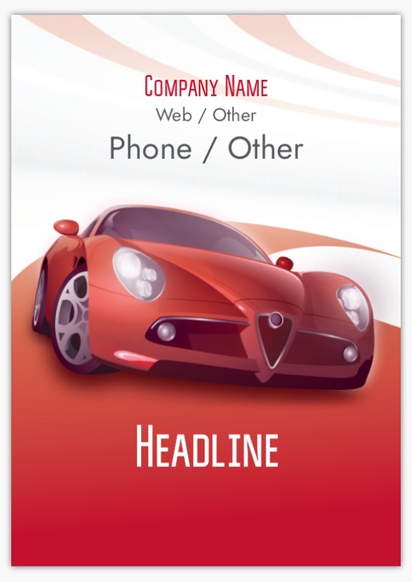 Design Preview for Design Gallery: Auto Dealers Plastic Signs, A2 (420 x 594 mm)