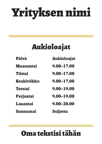 Mallin esikatselu Mallivalikoima: Talous & Vakuutus Julisteet netistä, A2 (420 x 594 mm) 