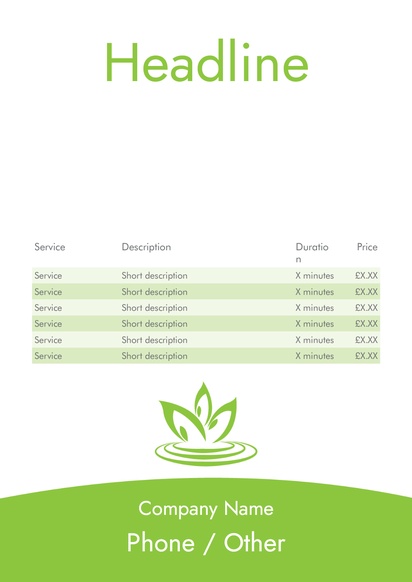 Design Preview for Design Gallery: Massage & Reflexology Posters, A2 (420 x 594 mm) 