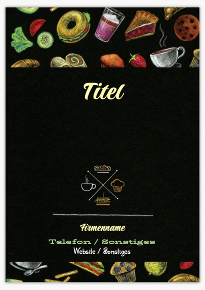Designvorschau für Designgalerie: Werbeschilder aus Kunststoff Essen & Trinken, A2 (420 x 594 mm)