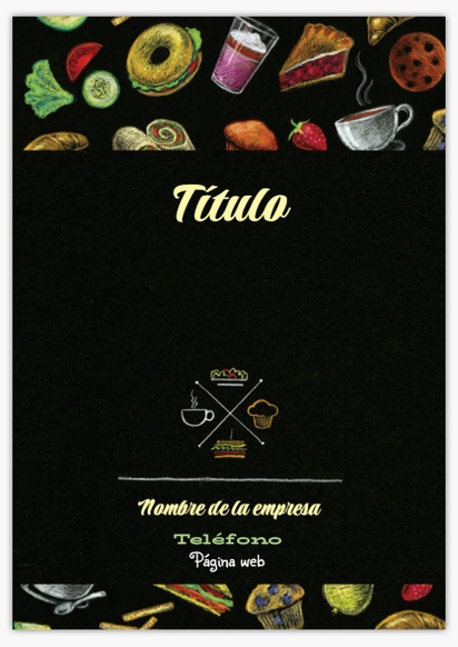 Vista previa del diseño de Galería de diseños de carteles de plástico para comida y bebida, A2 (420 x 594 mm)
