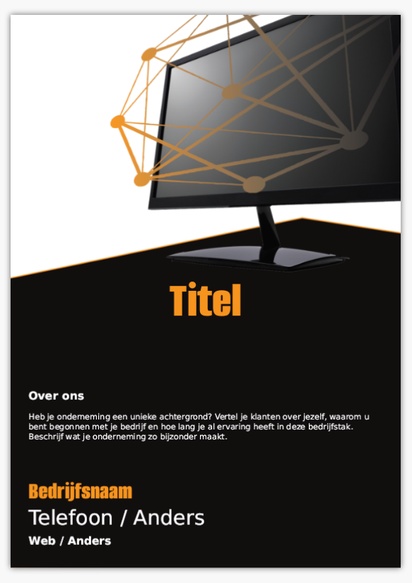 Voorvertoning ontwerp voor Ontwerpgalerij: Web design en beheer Foamborden, A1 (594 x 841 mm)