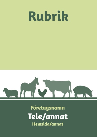 Förhandsgranskning av design för Designgalleri: Lantbruk Affischer, A1 (594 x 841 mm) 