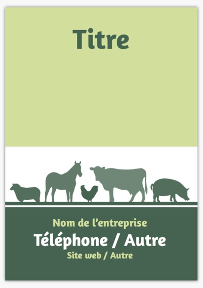 Aperçu du graphisme pour Galerie de modèles : panneaux publicitaires pour agriculture et élevage, A1 (594 x 841 mm)