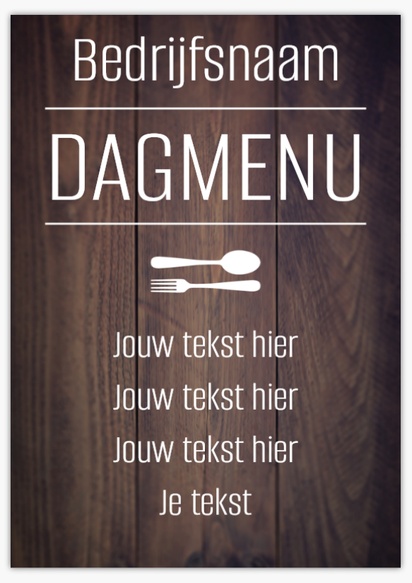 Voorvertoning ontwerp voor Ontwerpgalerij: Restaurants Foamborden, A1 (594 x 841 mm)