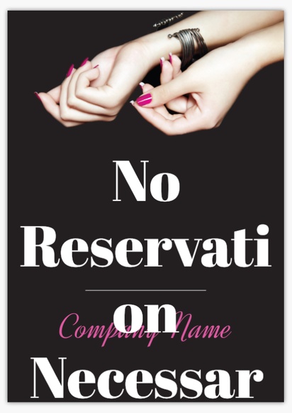 Design Preview for Design Gallery: Nail Salons Plastic Signs, A1 (594 x 841 mm)