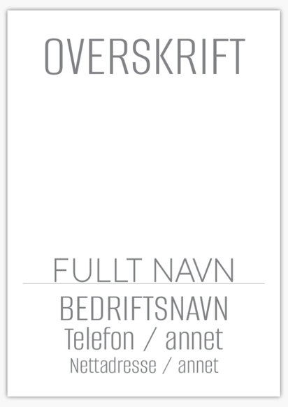 Forhåndsvisning av design for Designgalleri: Konservativ Skilt i bølgeplast, A1 (594 x 841 mm)