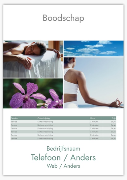 Voorvertoning ontwerp voor Ontwerpgalerij: Massage en reflexologie Reclameborden, A1 (594 x 841 mm)