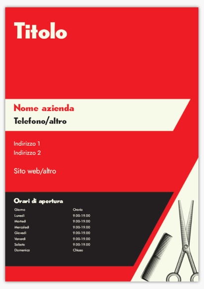 Anteprima design per Galleria di design: manifesti pubblicitari per barbieri, A1 (594 x 841 mm) 
