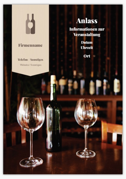 Designvorschau für Designgalerie: Kundenstopper Wein & Spirituosen