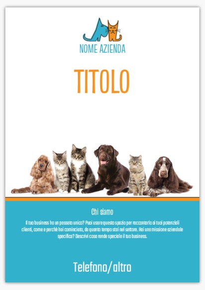 Anteprima design per Galleria di design: Cartelli in plastica per Animali domestici, A1 (594 x 841 mm)