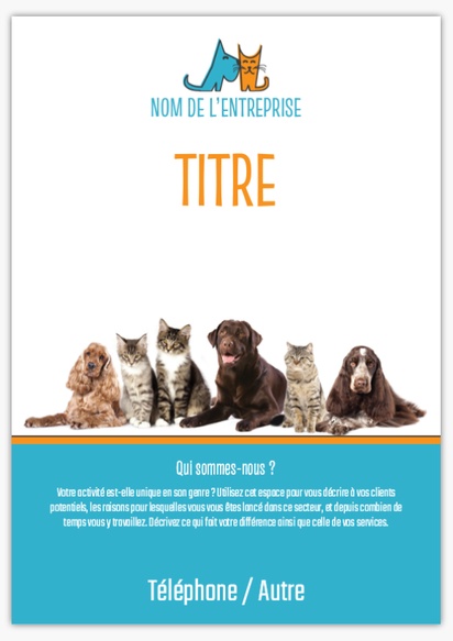 Aperçu du graphisme pour Galerie de modèles : panneaux publicitaires pour animaux et soins vétérinaires, A1 (594 x 841 mm)