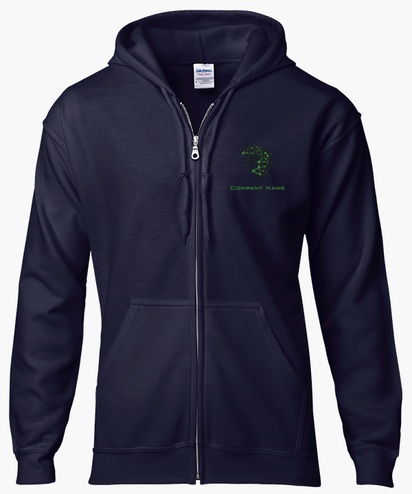 Design Preview for Design Gallery: Marketing & Communications Zip Up Hoodies