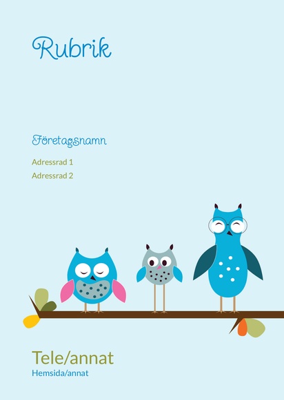 Förhandsgranskning av design för Designgalleri: Utbildning & barnomsorg Affischer i stora upplagor, A3 (297 x 420 mm)