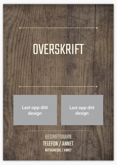 Forhåndsvisning av design for Designgalleri: Treskjæring Skilt i bølgeplast, A3 (297 x 420 mm)