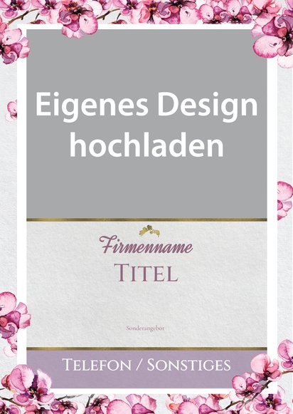 Designvorschau für Designgalerie: Posterdruck im Vorteilspack Floristen, A3 (297 x 420 mm)