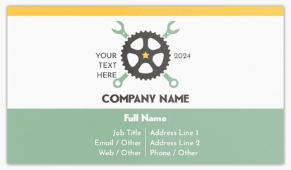 Design Preview for Design Gallery: Bicycle Shops Standard Visiting Cards
