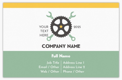 Design Preview for Design Gallery: Bicycle Shops Standard Business Cards, Standard (85 x 55 mm)