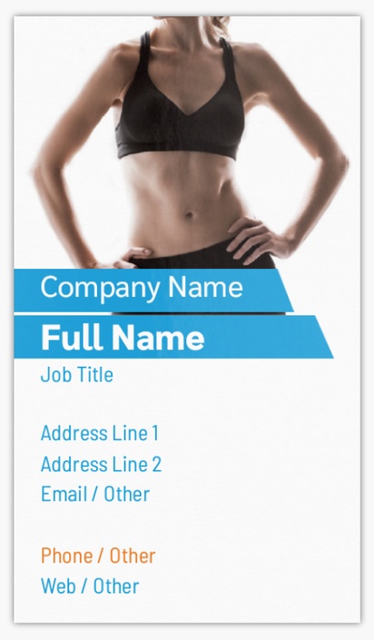 Design Preview for Personal Training Standard Business Cards Templates, Standard (3.5" x 2")