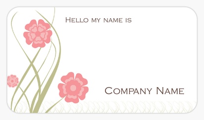 Design Preview for Design Gallery: beauty & spa Name Stickers
