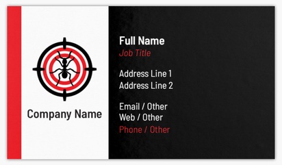 Design Preview for Pest Control Standard Business Cards Templates, Standard (3.5" x 2")